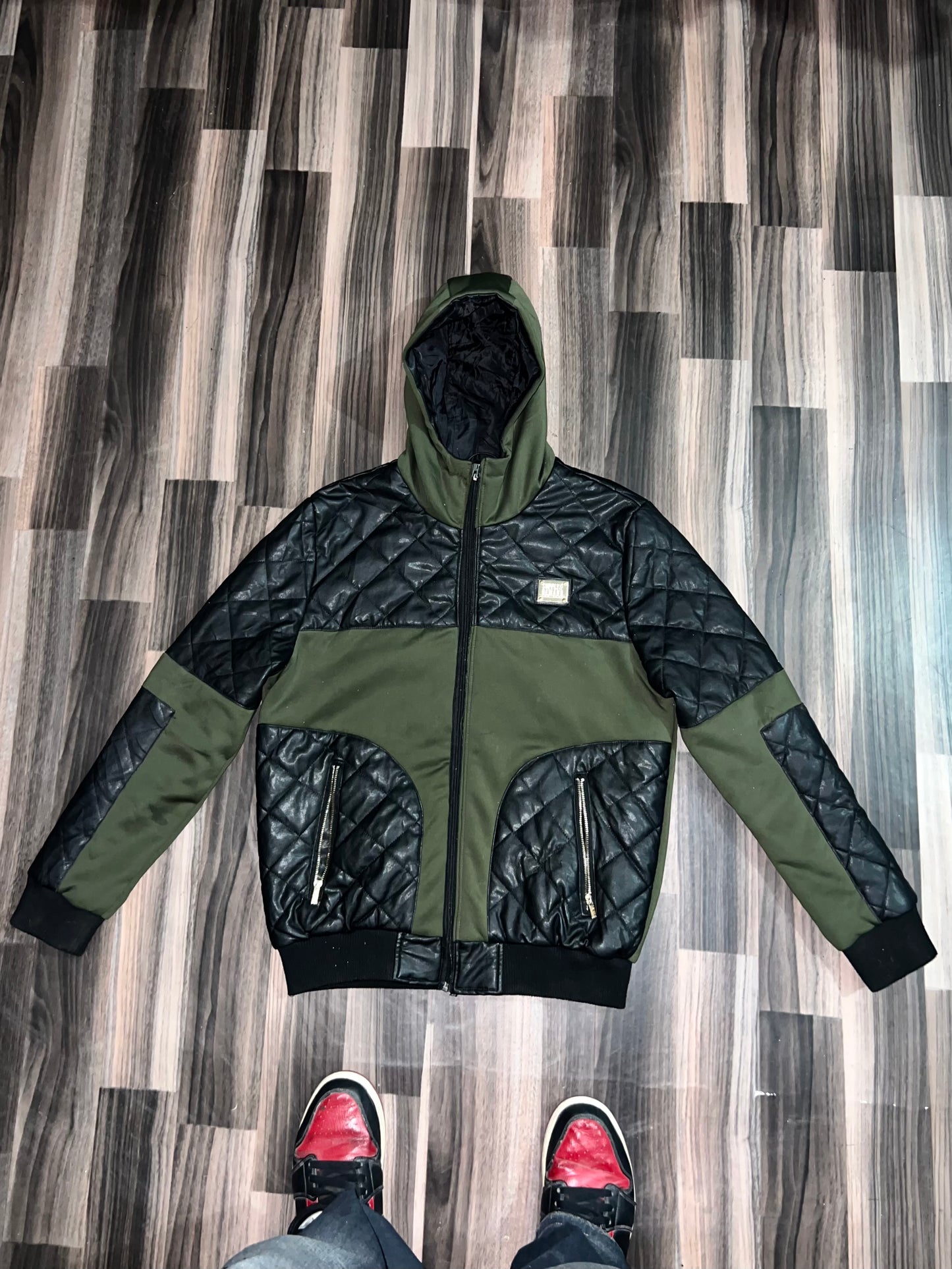 A bPremium Leather+ Cotton Jacket (M/L)