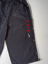 Vintage 90s Nike Black Snap Button 3/4 Track Shorts (W:30) (L:28)