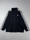 Adidas 3-Stripes Black Zip Track Jacket (XL)