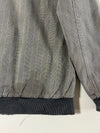 Vintage Carhartt Grey Pinstripe Hooded Active Work Jacket (M)