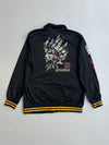 Oniarai Japanese Oni Demon Track Jacket Black Gold (L)