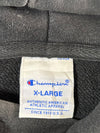 Champion Script Logo Hoodie Black (XL)