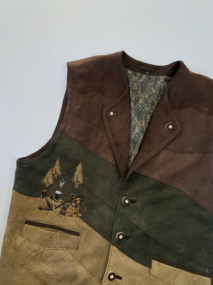 ZSuper Premium Original Leather Half Jacket (RARE ART) (L/XL)