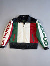 ZGenuine leather Rare Mexico leather Racing jacket Made in Italy (L/XL)