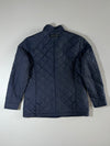 K2 Navy Diamond Quilted Corduroy Collar Jacket women's (XL)
