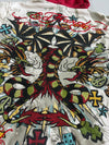 Vintage Y2K Ed Hardy by Christian Audigier Full Rhinestone Tattoo Graphic Zip Hoodie (L)