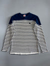 Lacoste Live Breton Stripe Long Sleeve Sweatshirt — Navy/White (M/L)
