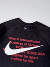Nike Double Swoosh Crewneck Sweatshirt – Black, (M)