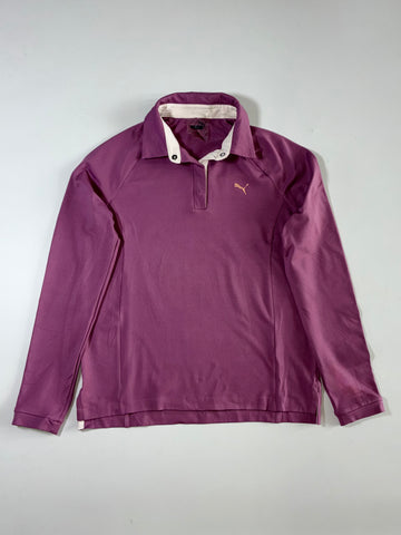 Puma Women's Mauve Purple Long Sleeve Golf Polo – (XS)