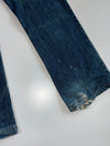 Vintage Japanese Denim Heavy Distressed Straight Jeans(W:30 |L:38)