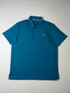 Adidas Golf Teal Blue Performance Polo T-Shirt (2XL)