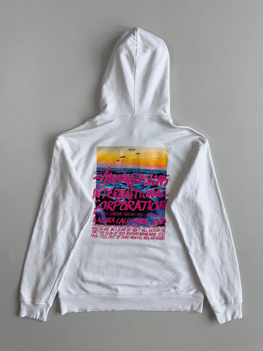 Stussy | White Sunset Photo Print Hoodie (M)