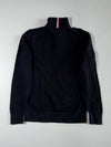 Tommy Hilfiger | Black Pima Cotton Cashmere Quarter Zip | (S)