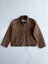 Vintage Brown Suede Leather Jacket (L)