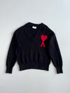 AMI Paris Ami de Coeur V-Neck Wool Sweater (M/L)