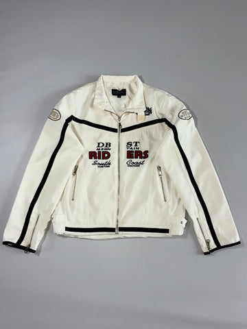 Dibang "Riders South Coast" Racing Moto Jacket – White (S)