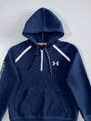 Under Armour Fleece Quarter-Zip Hoodie Navy Blue (M)