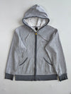 Vintage Adidas Originals Grey Full Zip Hoodie with Trefoil Zip Pull(L)