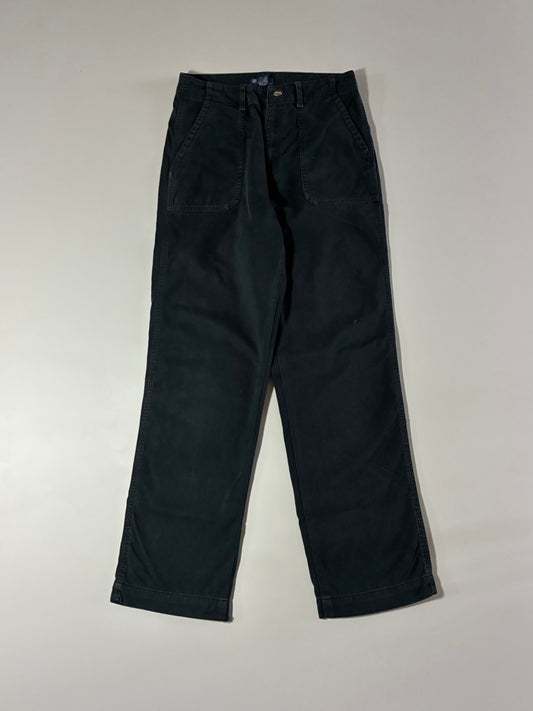 Polo by Ralph Lauren Black Cotton Baker Utility Pants (W:29) (L:41)