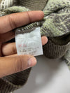 Lacoste | Vintage Olive Green Fair Isle Knit Sweater | (M)