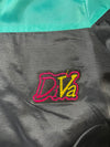Adidas 3-Stripe Teal & Black Hooded Windbreaker Jacket (S)