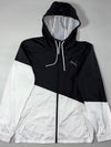 Puma Colorblock Hooded Windbreaker Jacket Black White (M)