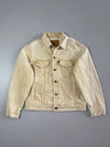 Levi's Premium Cream Overdyed Denim Trucker Jacket  (S/M)