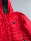 Patagonia Nano Puff Red Hooded Jacket (S)