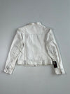 Vintage Heeli White Leather Racer Jacket (S)