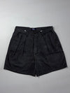 Polo by Ralph Lauren Black Pleated Shorts (W:32) (L:19)