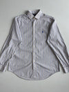 Ralph Lauren Regent Custom Fit Striped Dress Shirt White Blue(Xl)