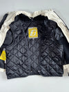 Vintage Brema Moto Cream Reflective Logo Biker Jacket (S)