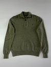 Polo Ralph Lauren Olive Green Quarter Zip Knit Sweater (M)