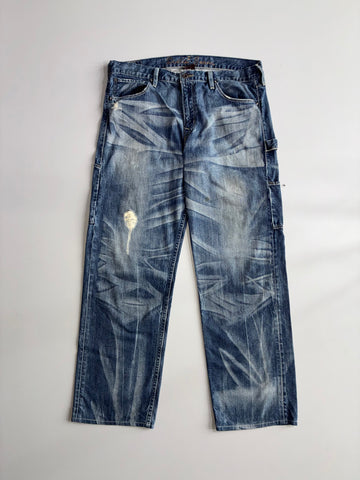 Levi’s 501T Distressed Carpenter Jeans (W:36) (L:40)
