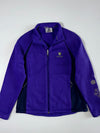 Black Yak Snowflake Fleece-Lined Knit Zip Jacket – Purple (S)