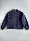 Lacoste | Reversible Wool Bomber | Navy / Green Tartan (XL)