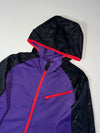 Nike Sportswear Purple & Black Hybrid Track Hoodie – Red Zip (S)