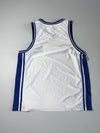 Vintage Nike Blank Basketball Jersey – White & Royal Blue (2XL)