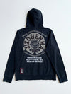 Jizo Bosatsu "Jizo & Enma" Japanese Streetwear Hoodie – Faded Black (S)