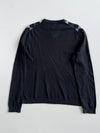 Banana Republic Cotton Cashmere Argyle V-Neck Sweater (S)