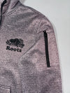 Roots Canada Athletics Heather Purple Fleece-Lined Zip Hoodie – (S/M)