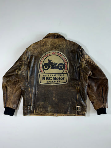 R.B.C. Legend Real Leather International Motor Racing Jacket (L/XL)