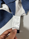 Tommy Hilfiger Navy Striped Linen Cotton Sweater – Crewneck, (M)