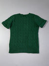 Polo by Ralph Lauren Forest Green Short Sleeve Cable Knit Sweater   Women’s (XXS)