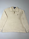 Polo Ralph Lauren Quarter-Zip Pony Sweatshirt – Oatmeal Beige (XL)