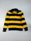 Polo Ralph Lauren | Navy Yellow Rugby Stripe Quarter Zip | (S)