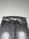 True Religion | Vintage Grey Washed Big-Stitch Jeans | (W:34) (L:44)