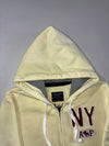 Abercrombie & Fitch NY Yellow Full-Zip Graphic Hoodie (M)
