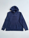 Lacoste Navy Stacked Logo Hoodie – FR 7 /(2XL)