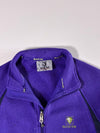 Black Yak Snowflake Fleece-Lined Knit Zip Jacket – Purple (S)